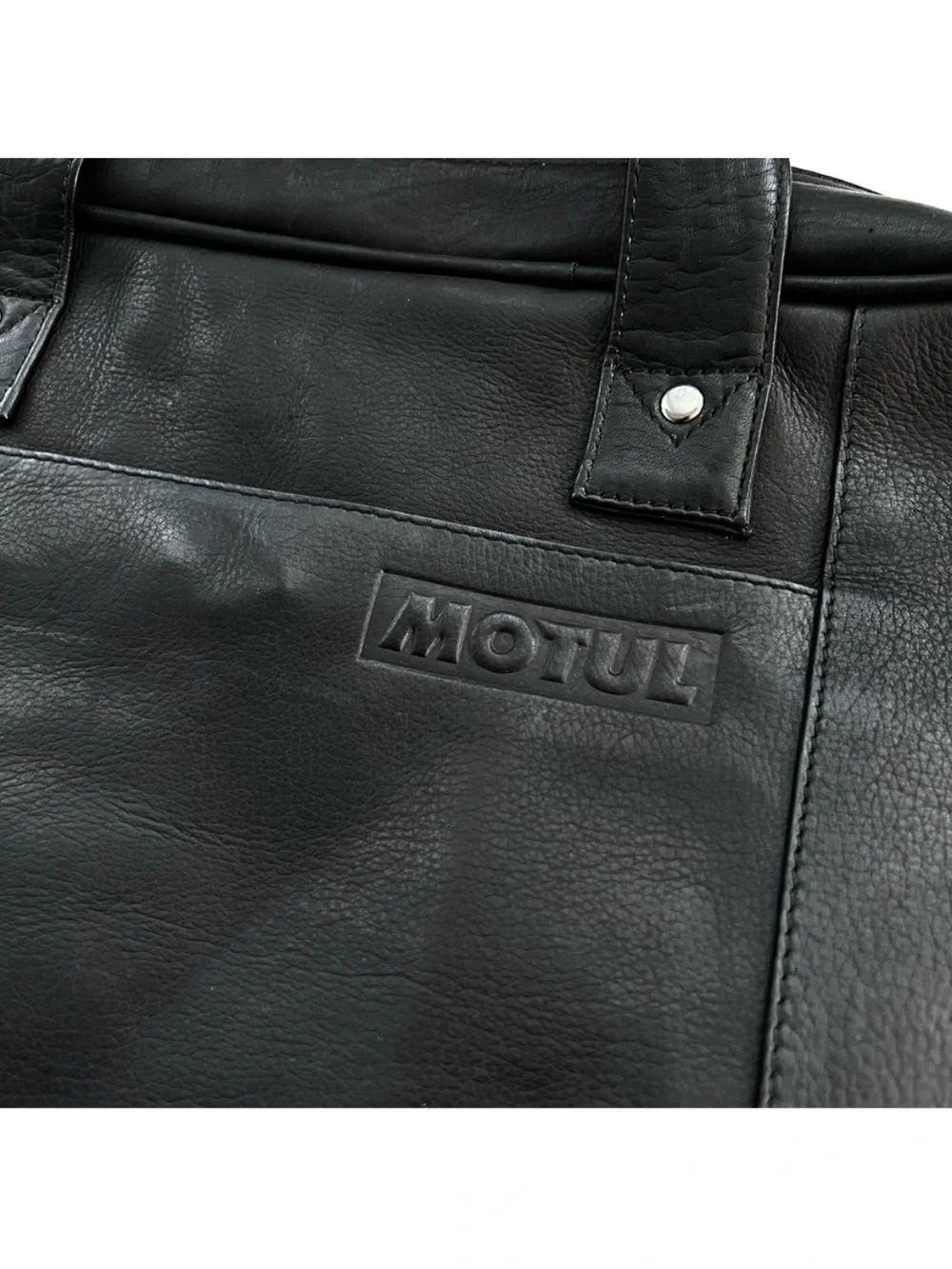 MOTUL Leather Laptop Bag Black NEW